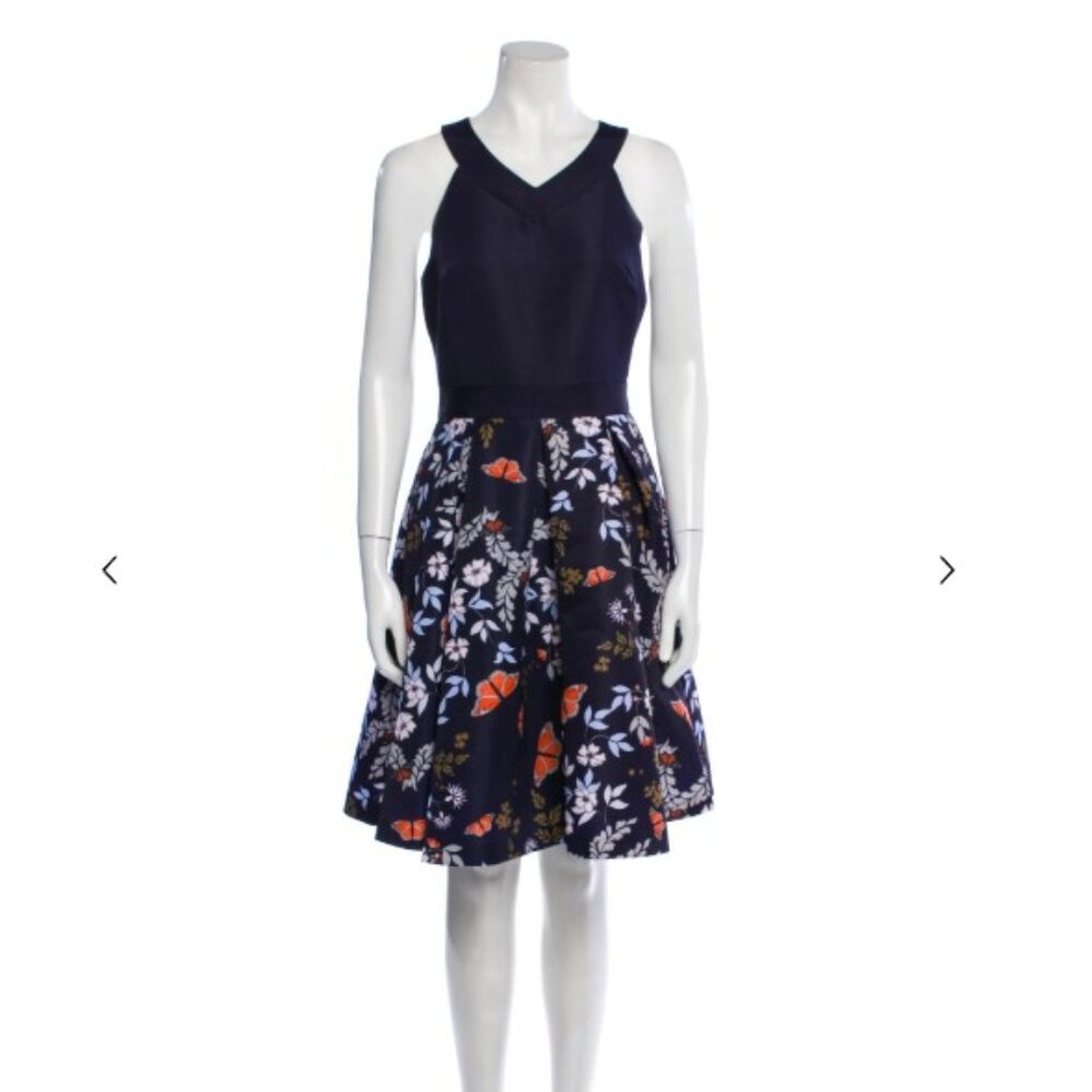 Ted Baker Floral Print Knee-Length Dress